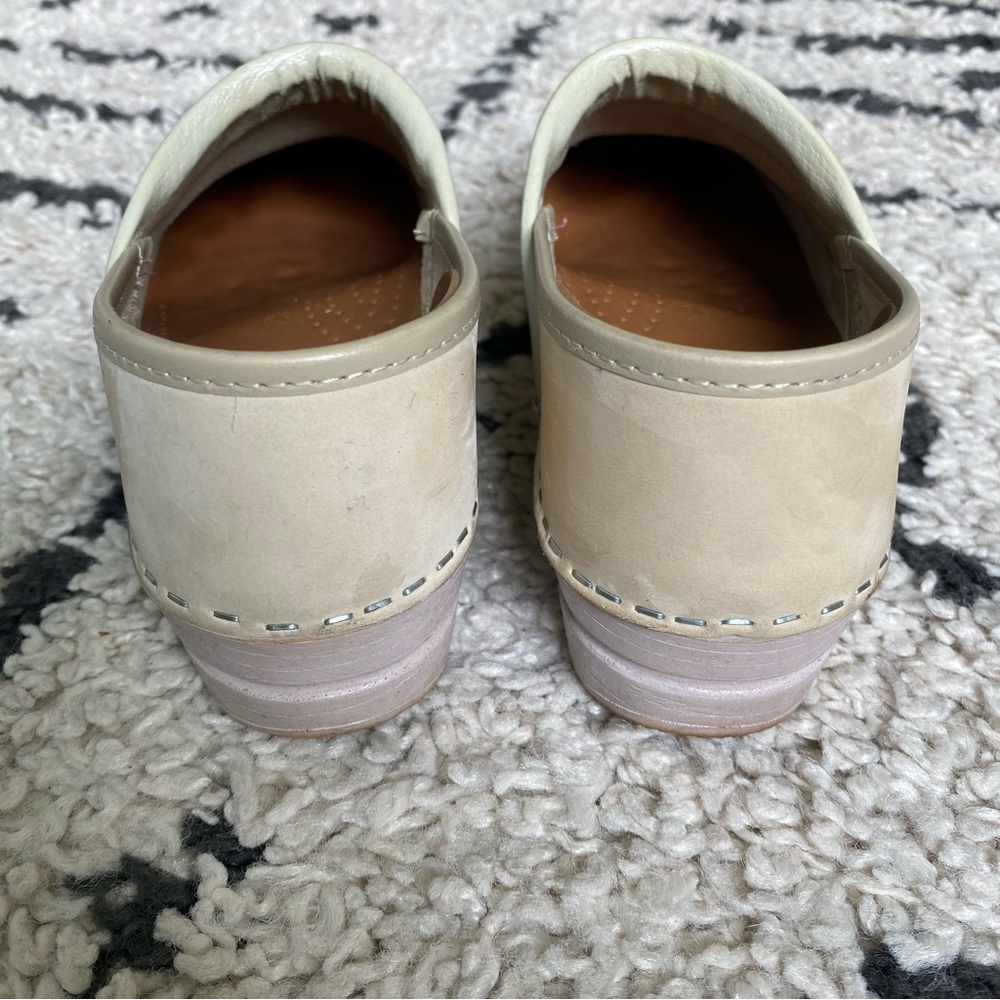 Dansko Cream Clogs - Picture 3 of 5